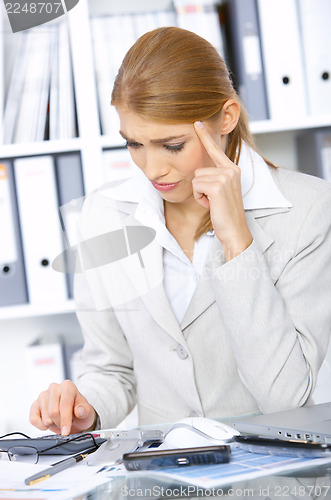 Image of Business Woman in Office