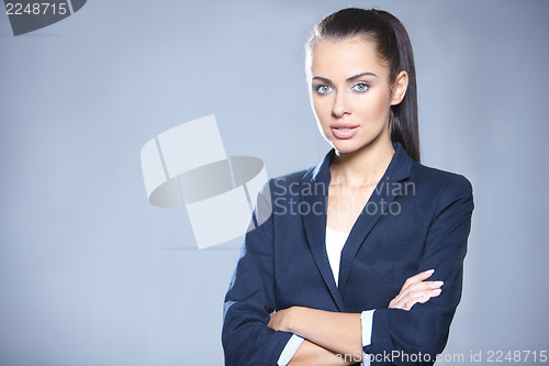 Image of Portrait of beautiful business woman 