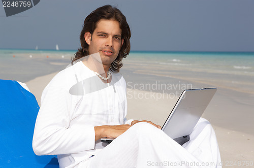 Image of Man on the Beach 