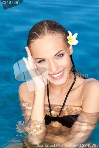 Image of Smiling Tropical Beauty