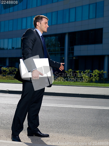 Image of Outdoor Businessman