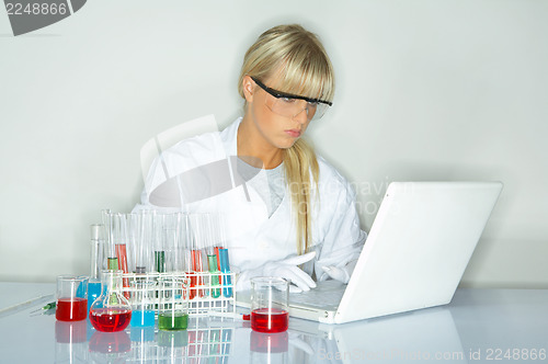 Image of Female in lab