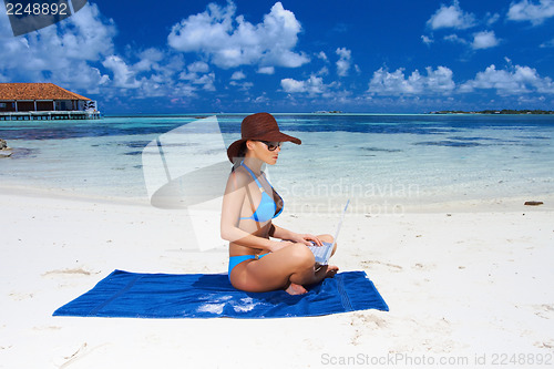 Image of Woman at Maldives