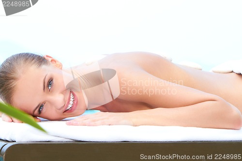Image of Woman taking spa treatment