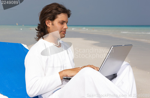 Image of Man on the Beach 