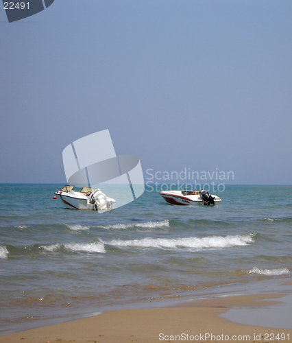 Image of Two speed boats