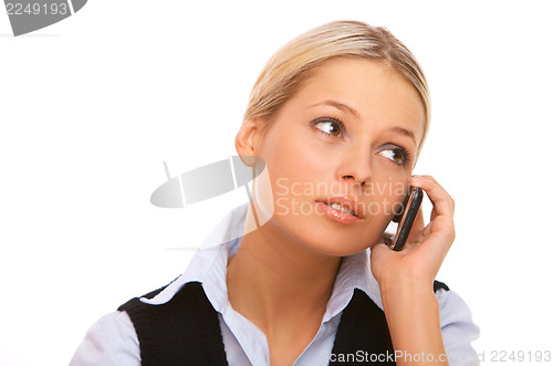 Image of Talking cell phone