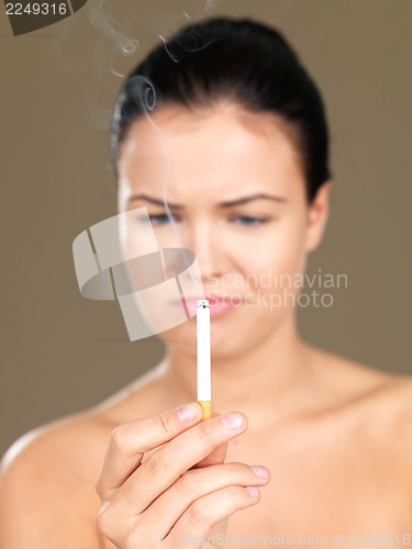 Image of Beauty on black background