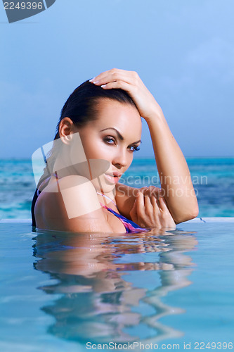 Image of Woman at Maldives