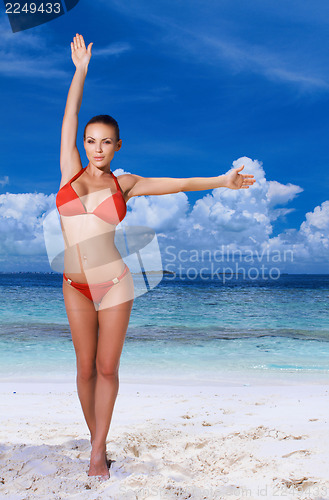 Image of Woman at Maldives