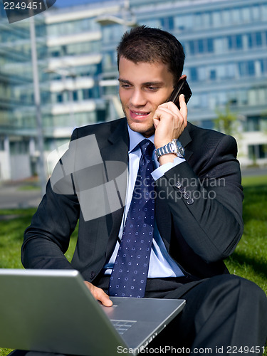Image of Outdoor Businessman