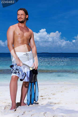 Image of Handsome Man at Maldives