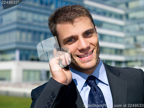 Image of Outdoor Businessman