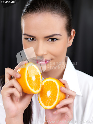 Image of Beauty on black background