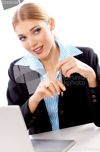 Image of Blond Businesswoman