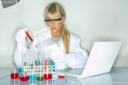 Image of Female in lab