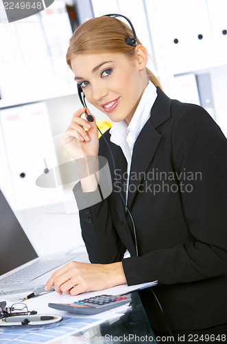Image of Business Woman in Office