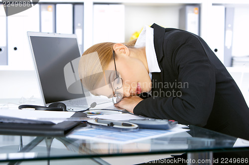 Image of Business Woman in Office