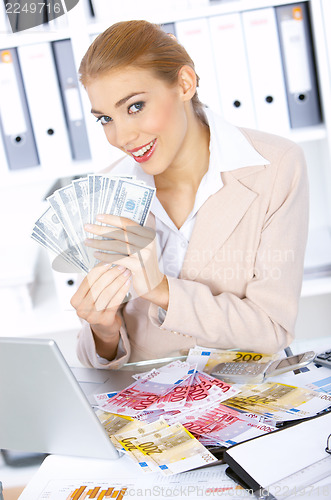 Image of Business Woman in Office