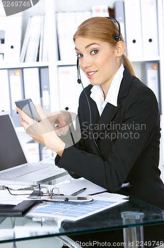 Image of Business Woman in Office