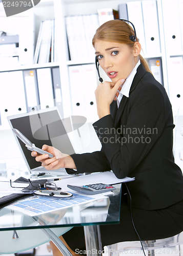 Image of Business Woman in Office