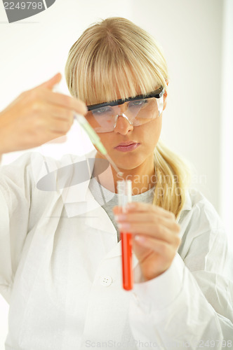 Image of Female in lab