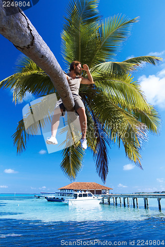 Image of Man on Palm