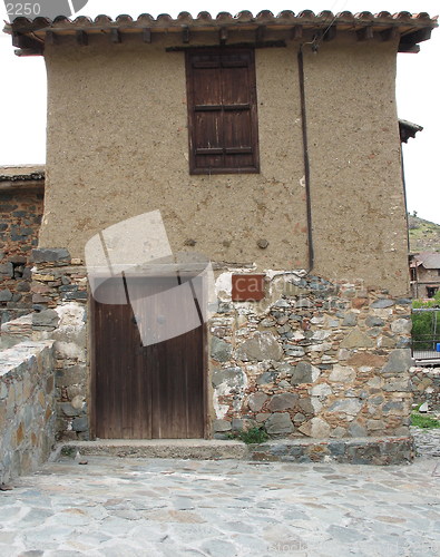 Image of Old tall house. Fikardou. Cyprus