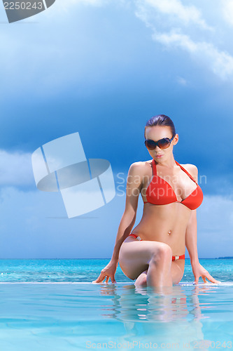 Image of Woman at Maldives