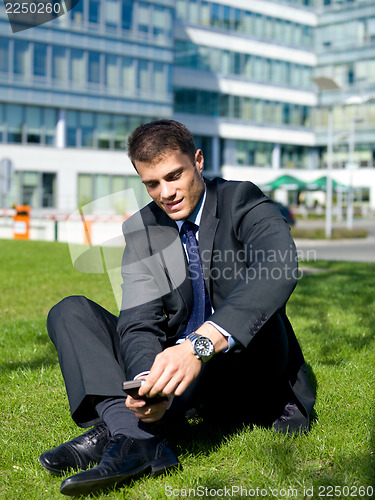 Image of Outdoor Businessman