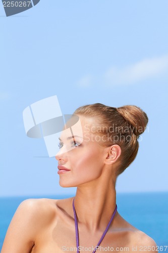 Image of Woman at the beach