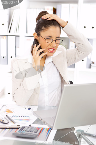 Image of Business Woman in Office