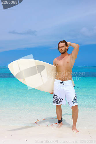 Image of Handsome Man at Maldives