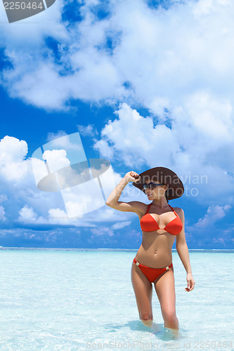 Image of Woman at Maldives