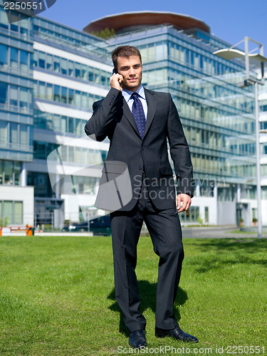 Image of Outdoor Businessman