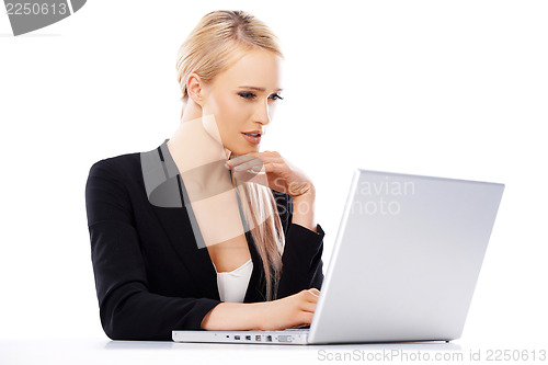Image of Beautiful blond business woman