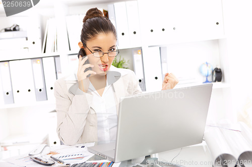 Image of Business Woman in Office