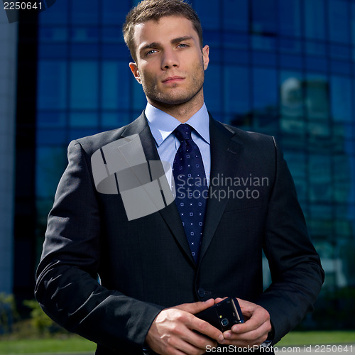 Image of Outdoor Businessman