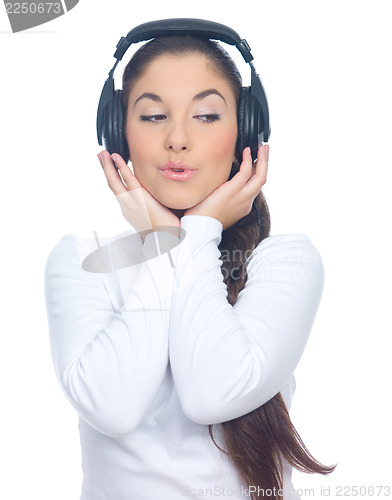 Image of Girl with headphones