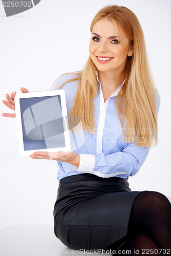 Image of Girl and tablet