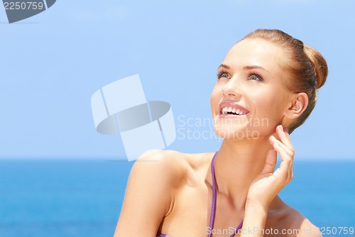 Image of Woman at the beach