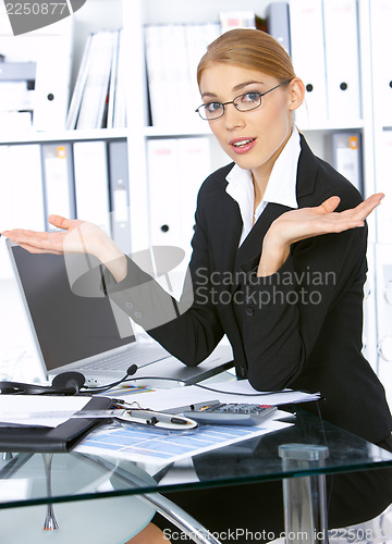 Image of Business Woman in Office