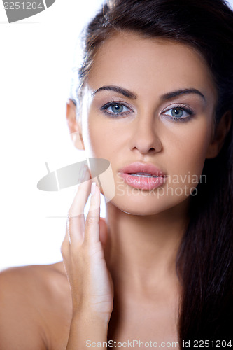 Image of Portrait of beautiful young woman 