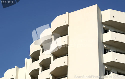 Image of hotel balconies