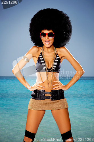 Image of Tropical Afro Girl