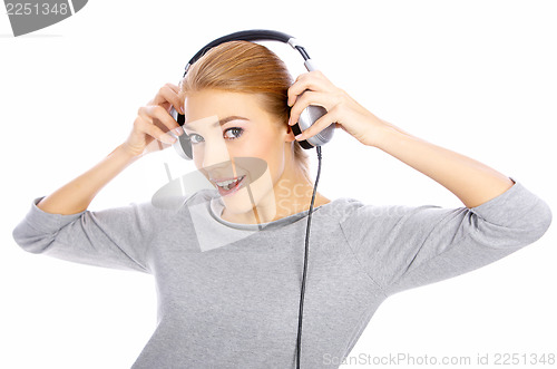 Image of Girl with headphones