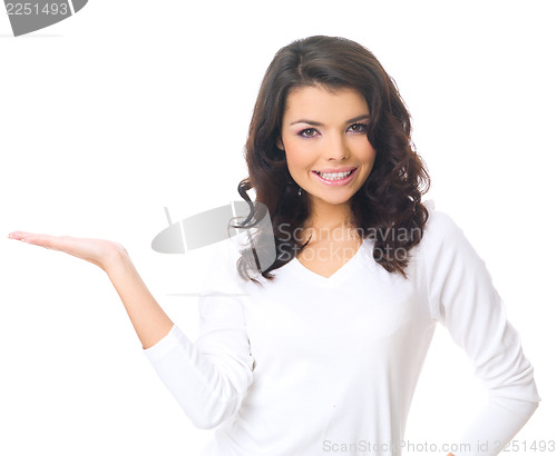Image of Woman on white