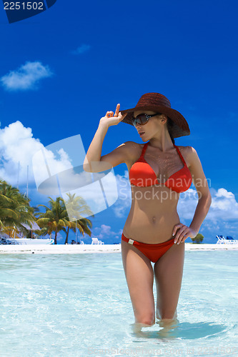 Image of Woman at Maldives