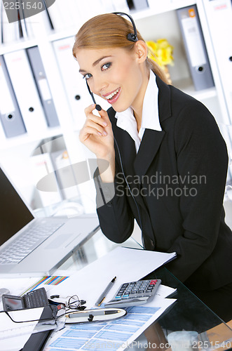 Image of Business Woman in Office