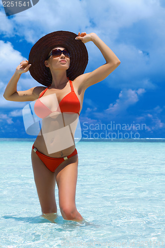 Image of Woman at Maldives